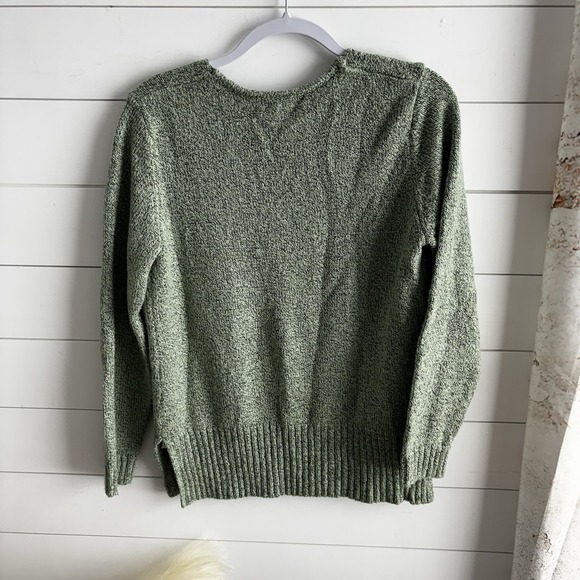 Woman Long Tunic Style Soft Sweater Geometric Design Sz L By Woman By Design - Picture 7 of 7